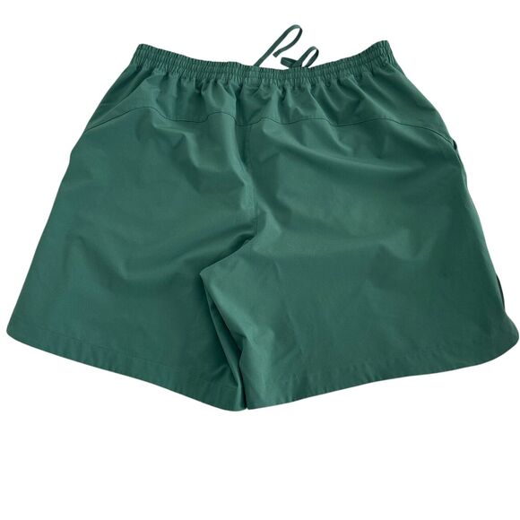 Peloton Unlined Performance Shorts Men's Size Large Green Activewear Cycling - Picture 3 of 4